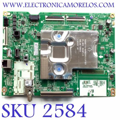 MAIN PARA SMART TV LG 4K / NUMERO DE PARTE EBU66418802 / EAX69581203 / 66418802 / 1L1L00K0-0005 / XU1N92A0B9 / PANEL NC430TQG -ABKP3 / DISPLAY HV430QUB-F7D / MODELO 43NANO75TPA 